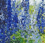 Blue Canvas Paintings - A Deep Quieting Blue